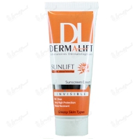 کرم ضد آفتاب +SPF 50 سان لیفت فاقد چربی درمالیفت | 40 میلی لیتر